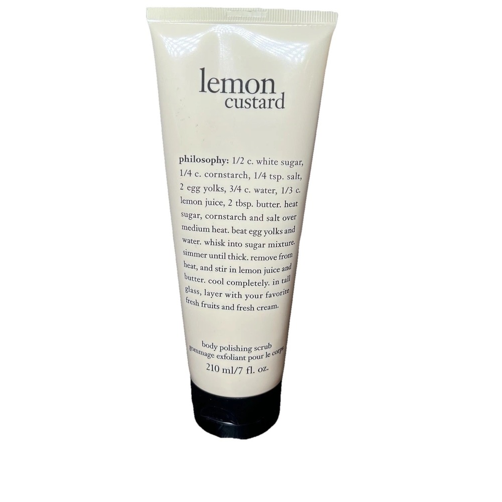 Philosophy Sealed NEW Lemon Custard shower Body Polishing Scrub 7 Oz